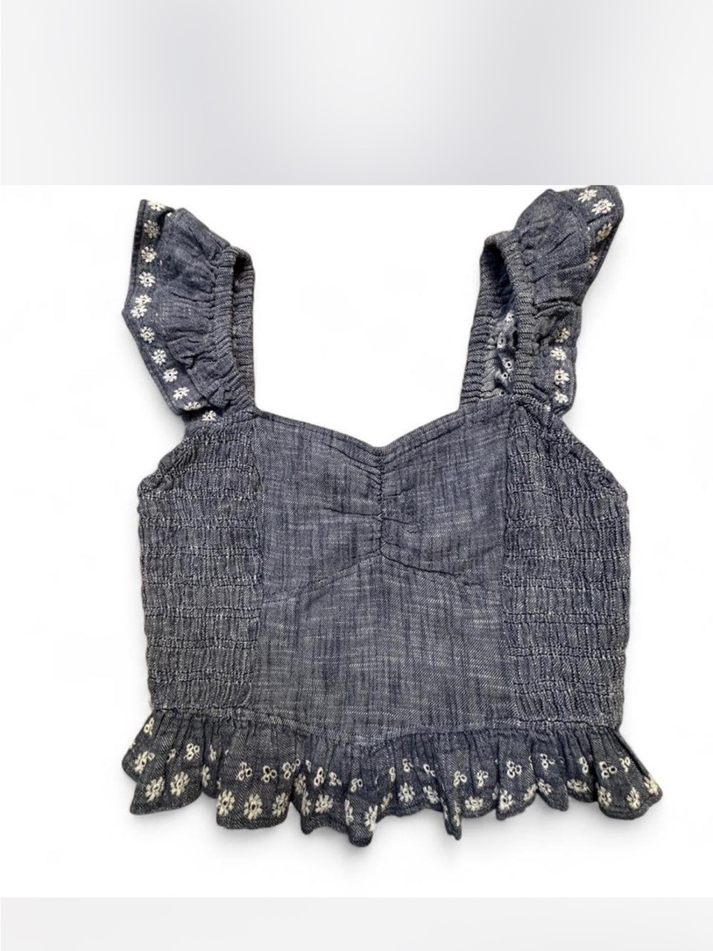 Cleobella Smocked Ruffle tank size large